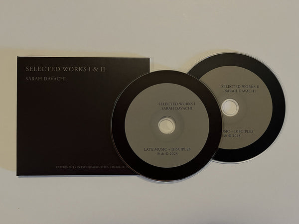Sarah Davachi // Selected Works I & II CD – Tobira Records