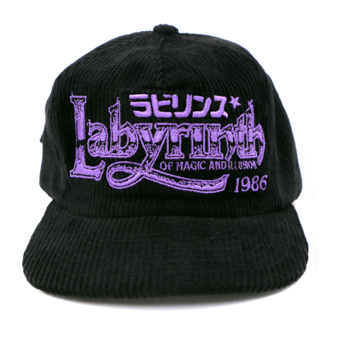 Labyrinth 1986 CAP - BLACK CORDUROY