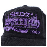 Labyrinth 1986 CAP - BLACK CORDUROY