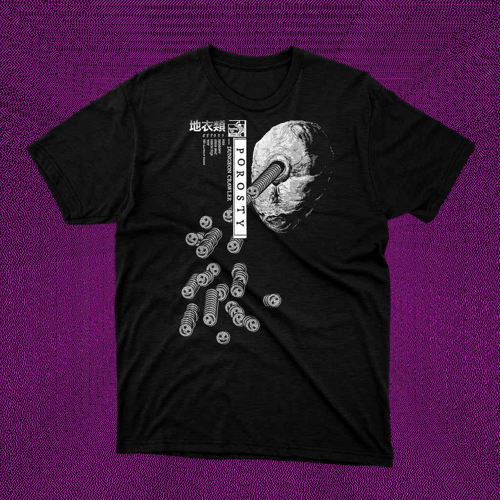 Porosty 'Dungeon Crawler' T-SHIRT - BLACK - M, L