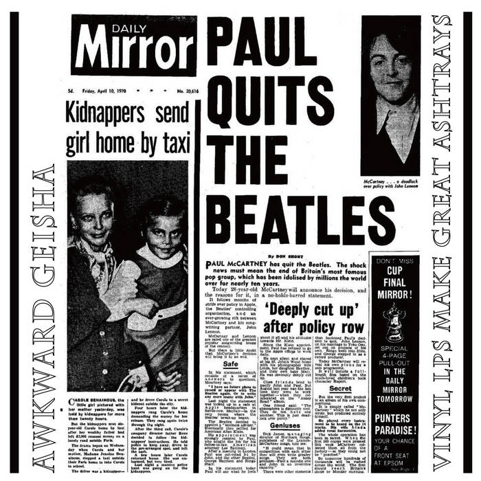 Awkward Geisha // Vinyl LPs Make Great Ashtrays CDr