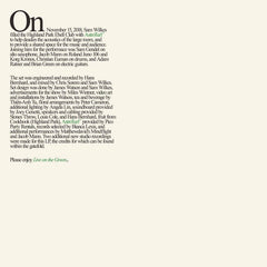 Sam Wilkes // Live on The Green TAPE