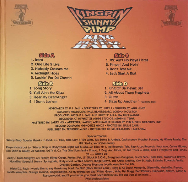 Kingpin Skinny Pimp // King Of Da Playaz Ball 2xLP [COLOR