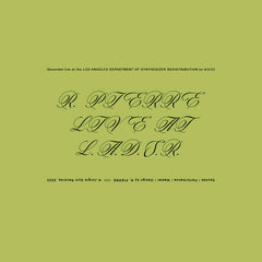 R. Pierre // Live At L.A.D.S.R. CDr