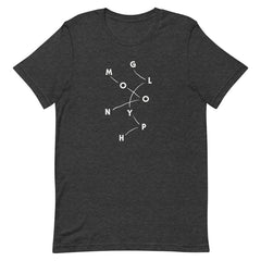 Moon Glyph Scatter T-SHIRT - DARK GREY - XL