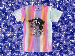 Constellation Tatsu "Sherbert Stripe" Tie-Dye T-SHIRT - L / XL