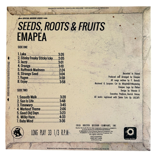 Emapea // Seeds, Roots & Fruits LP – Tobira Records