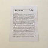 Autumn Fair // Autumn Fair LP