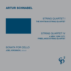 Schnabel // String Quartets 1 & 4; Sonata for Cello 2CD