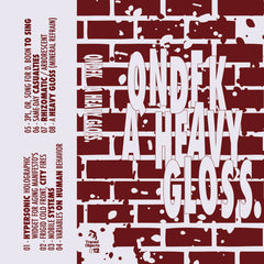 QNDFK // A Heavy Gloss. TAPE