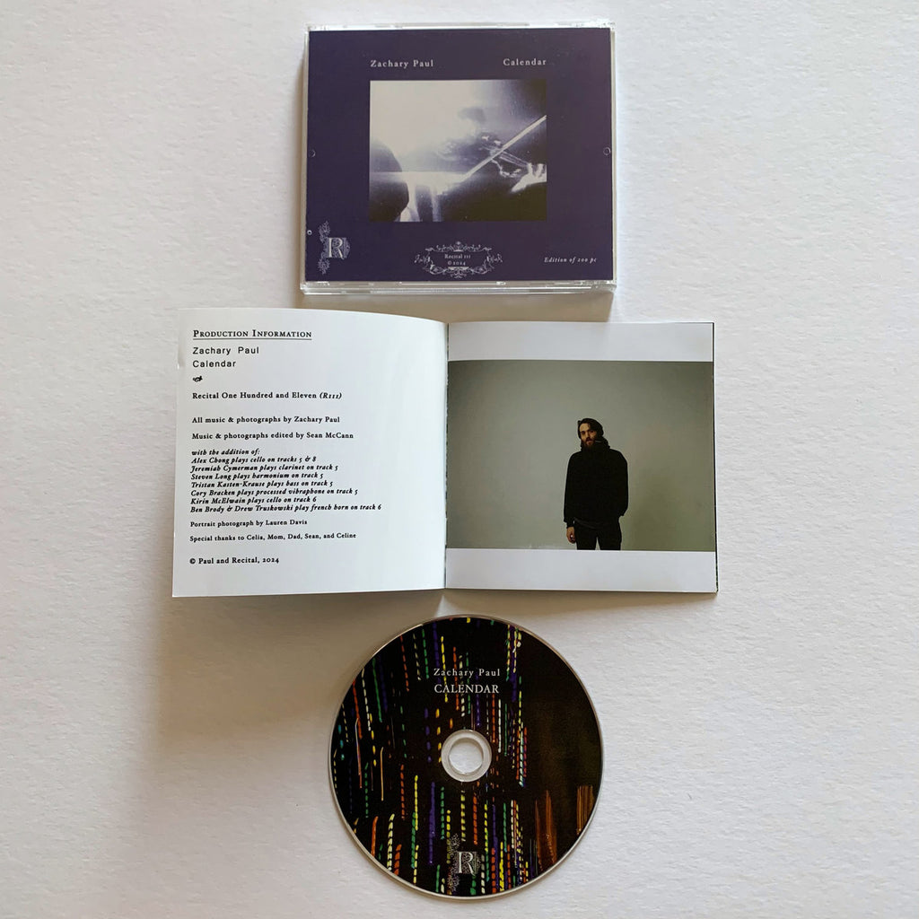 Zachary Paul // Calendar CD Tobira Records