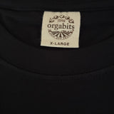 Tobira Records T-Shirt - Center Chest Logo w/ Kanji Print Reverse - MILKY GRAY