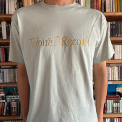 Tobira Records T-Shirt - Center Chest Logo w/ Kanji Print Reverse - OCEAN BLUE