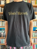 Tobira Records T-Shirt - Center Chest Logo w/ Kanji Print Reverse - BLACK