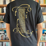 Tobira Records Organic Cotton T-Shirt - Black - Center Chest / Kanji Logo - M, L, XL