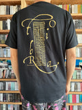 Tobira Records T-Shirt - Center Chest Logo w/ Kanji Print Reverse - BLACK