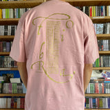 Tobira Records T-Shirt - Center Chest Logo w/ Kanji Print Reverse - PINK