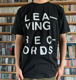 Leaving Records Classic Logo T-SHIRT - L - BLACK