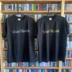 Tobira Records Organic Cotton T-Shirt - Black - Center Chest / Kanji Logo - M, L, XL