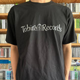 Tobira Records Organic Cotton T-Shirt - Black - Center Chest / Kanji Logo - M, L, XL