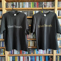 Tobira Records Oversized Silhouette T-Shirt - Smokey Black - Center Chest / Kanji Logo - L, XL, XXL