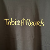 Tobira Records Organic Cotton T-Shirt - Black - Center Chest / Kanji Logo - M, L, XL