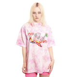 Neggy Gemmy Pink Tie Dye T-SHIRT - M