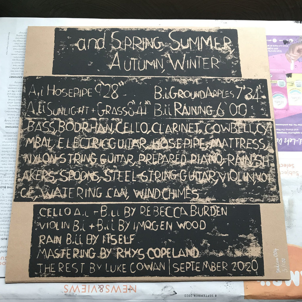 Luke Cowan    And Spring, Summer, Autumn, Winter Lp – Tobira Records