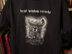 Bent Window Records // Black Abyssal Castle Shirt T-SHIRT - L, XL