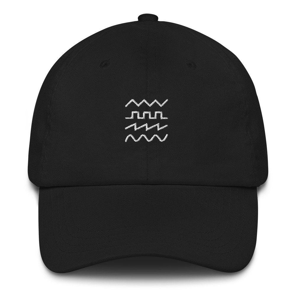 Mystery Circles Waveform 'DAD' CAP - BLACK / GREEN / RED