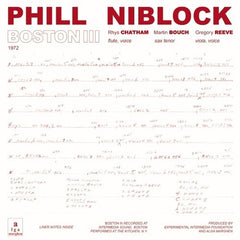 Phil Niblock // Boston III/Tenor/Index LP