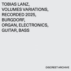 Tobias Lanz // Volumes Variations CD