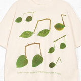 Leaving Records 'TREE MUSIC' T-SHIRT - SCOUR (OFF-WHITE) - M, L, XL