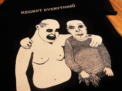 No Rent Records Darksmith T-SHIRT - BLACK / BEIGE / YELLOW - S / M