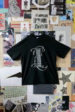 Tobira Records Oversized Silhouette T-Shirt --Kanji Logo Print