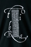 Tobira Records Oversized Silhouette T-Shirt - Kanji Logo Print