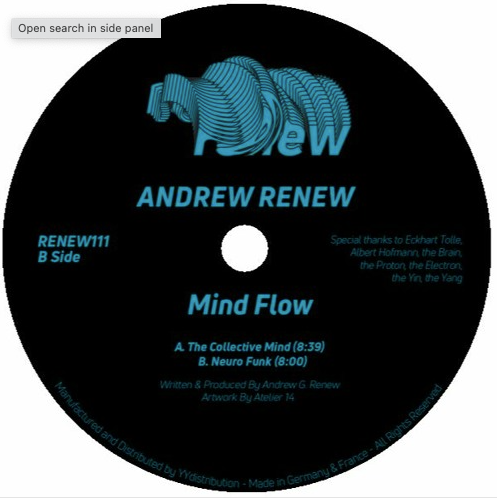 Andrew Renew // Mind Flow 12"