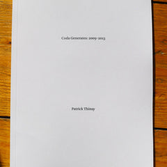 Patrick Thinsy // Coda Generates BOOK