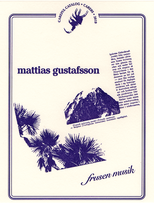 Mattias Gustafsson // Frusen Musik CD