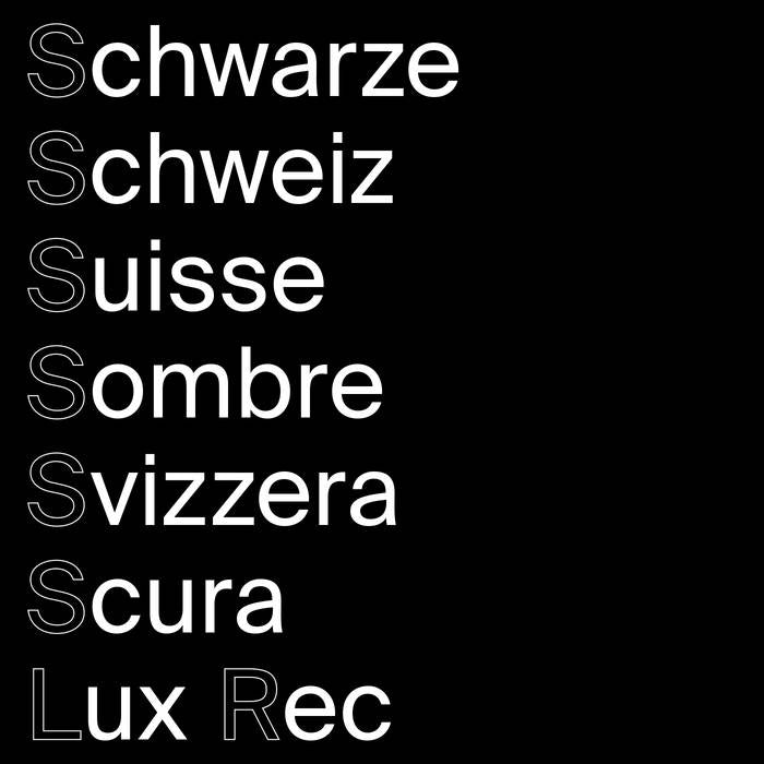 Various Artists // Schwarze Schweiz Pt. 1 12"